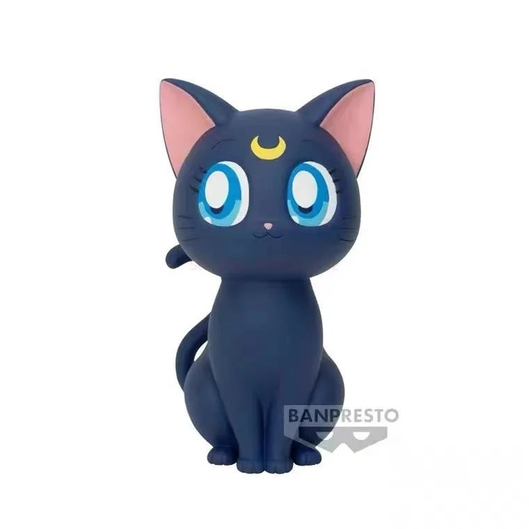 Bandai Original Bp Theatrical Version Sailor Moon Eternal Cosmos Sofvimates Luna Diana Artemis Anime Action Figures Toys Gifts