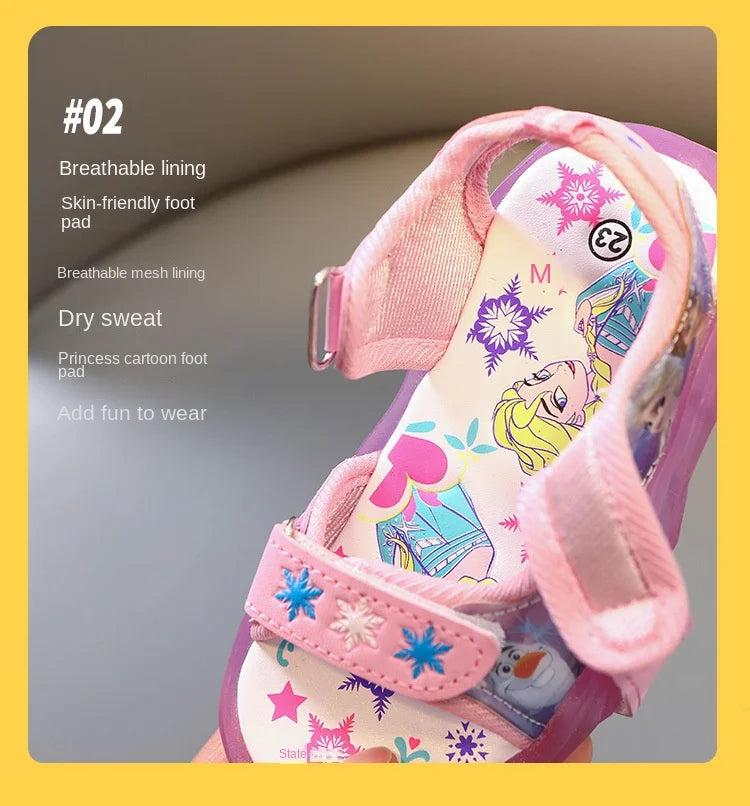 Kids Fashion Light-up Shoes Boys Luminous Light Beach Sandals Summer Little Kids Shiny Light Shoes Girls Glowing Light Sandals