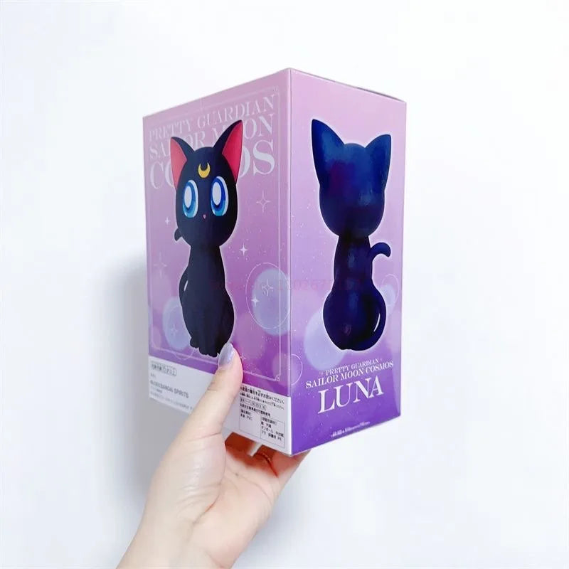 Bandai Original Bp Theatrical Version Sailor Moon Eternal Cosmos Sofvimates Luna Diana Artemis Anime Action Figures Toys Gifts