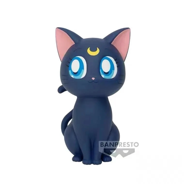 Bandai Original Bp Theatrical Version Sailor Moon Eternal Cosmos Sofvimates Luna Diana Artemis Anime Action Figures Toys Gifts