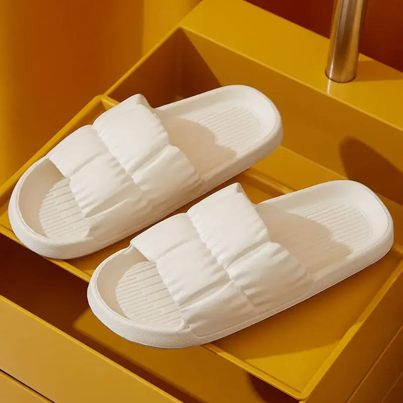 2023 Women Home Shoes Platform Slipper Summer Beach Flip Flops Women EVA Soft Sole Flat Shoes Mute Non-slip Slides Beach Sandal